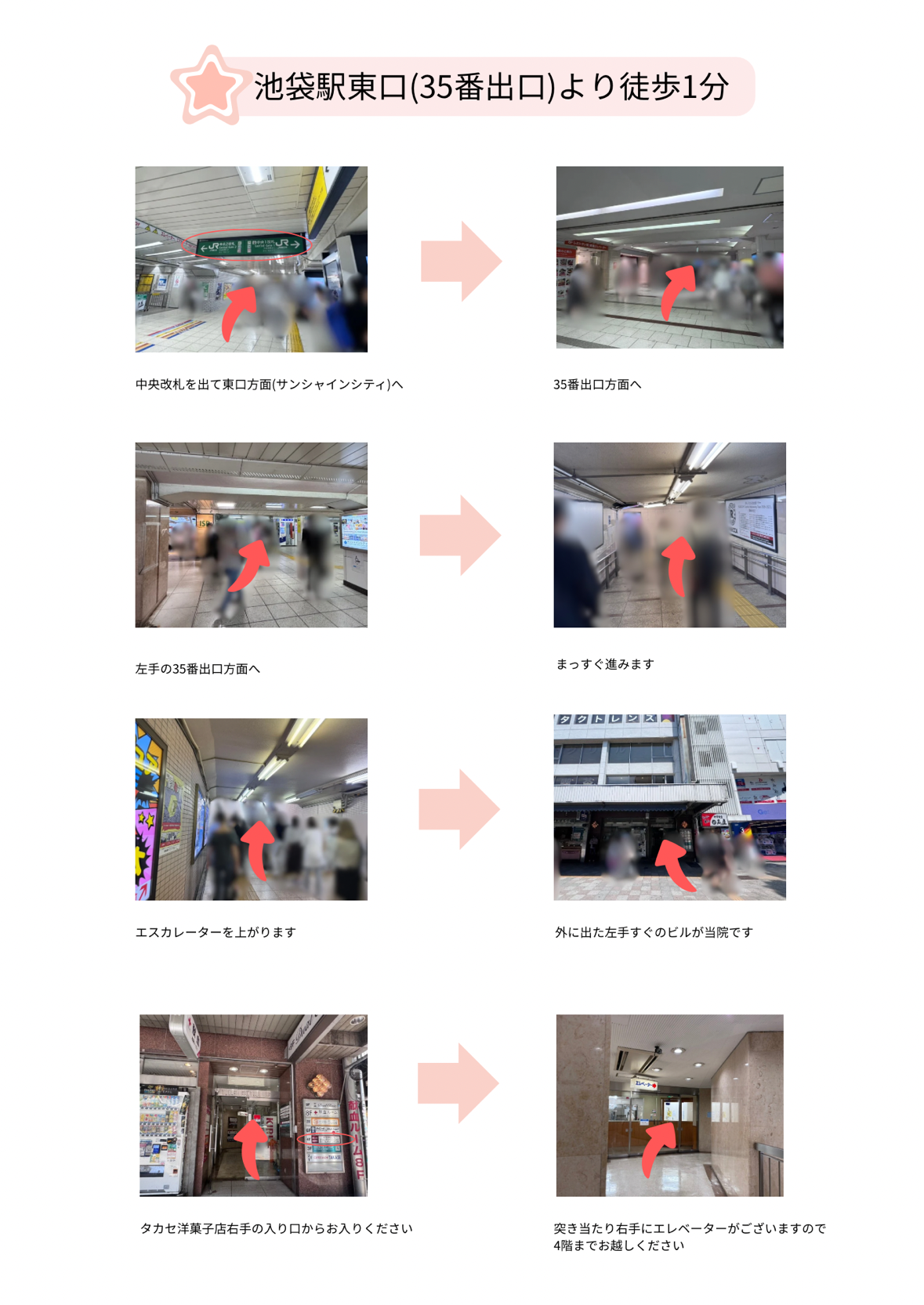 駅から医院までのルート案内①